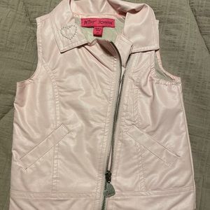 3T Betsey Johnson Faux leather vest